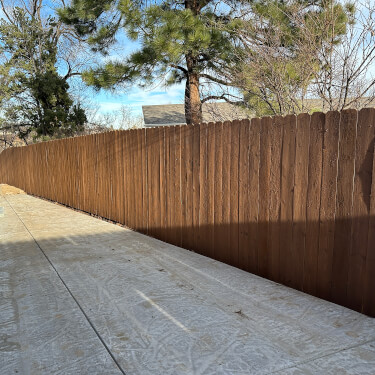 brown fence