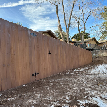 brown fence